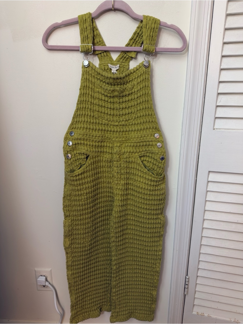 Aniela Parys Cassidy Waffle Knit Overalls | Size Small